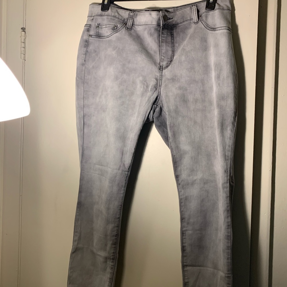 Black & grayish jeans